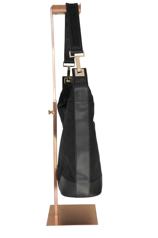 Gucci GG Canvas One-Shoulder Bag – Black