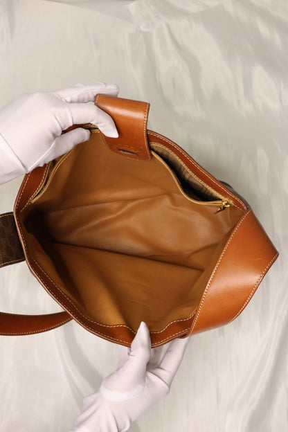 Celine Macadam One shoulder Brown Bag