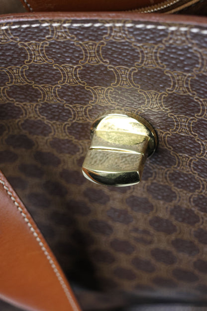 Celine Macadam One shoulder Brown Bag
