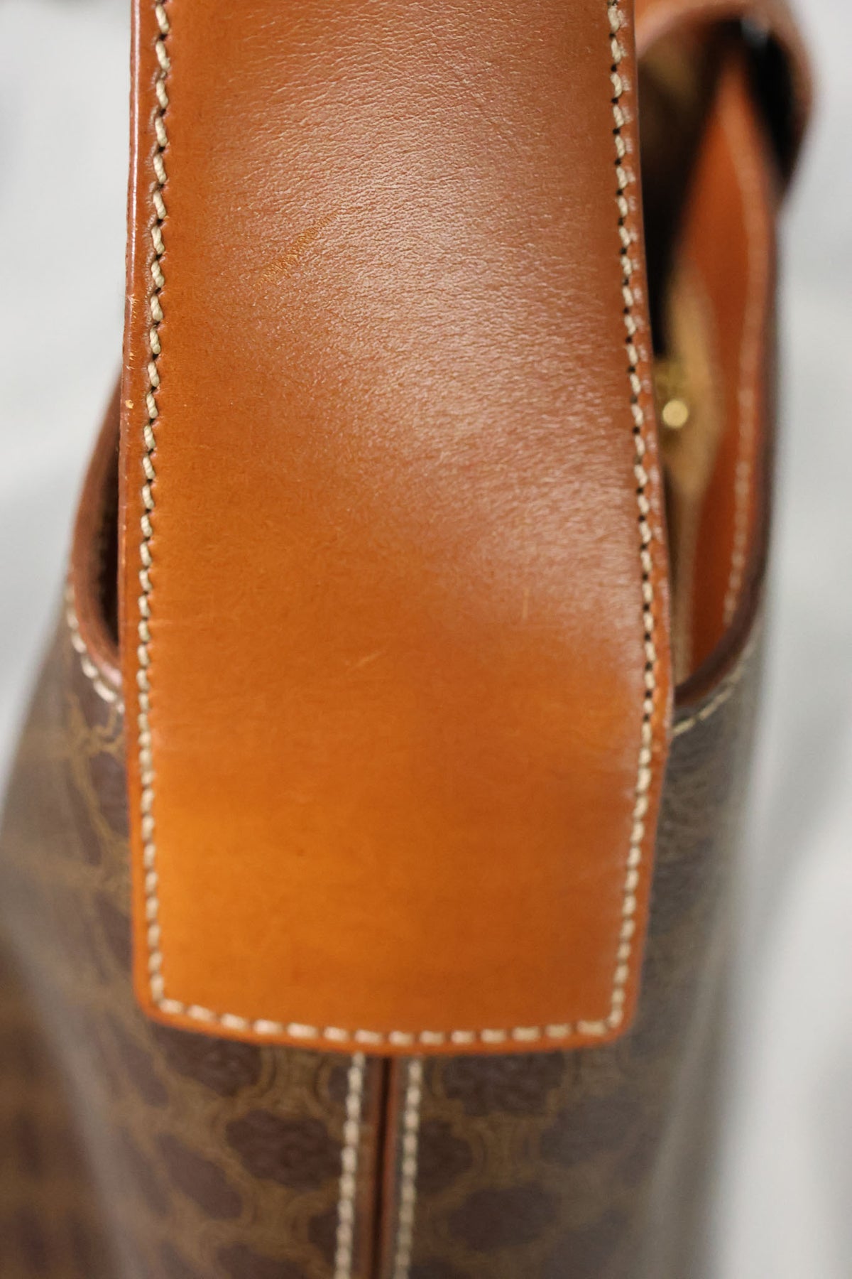 Celine Macadam One shoulder Brown Bag