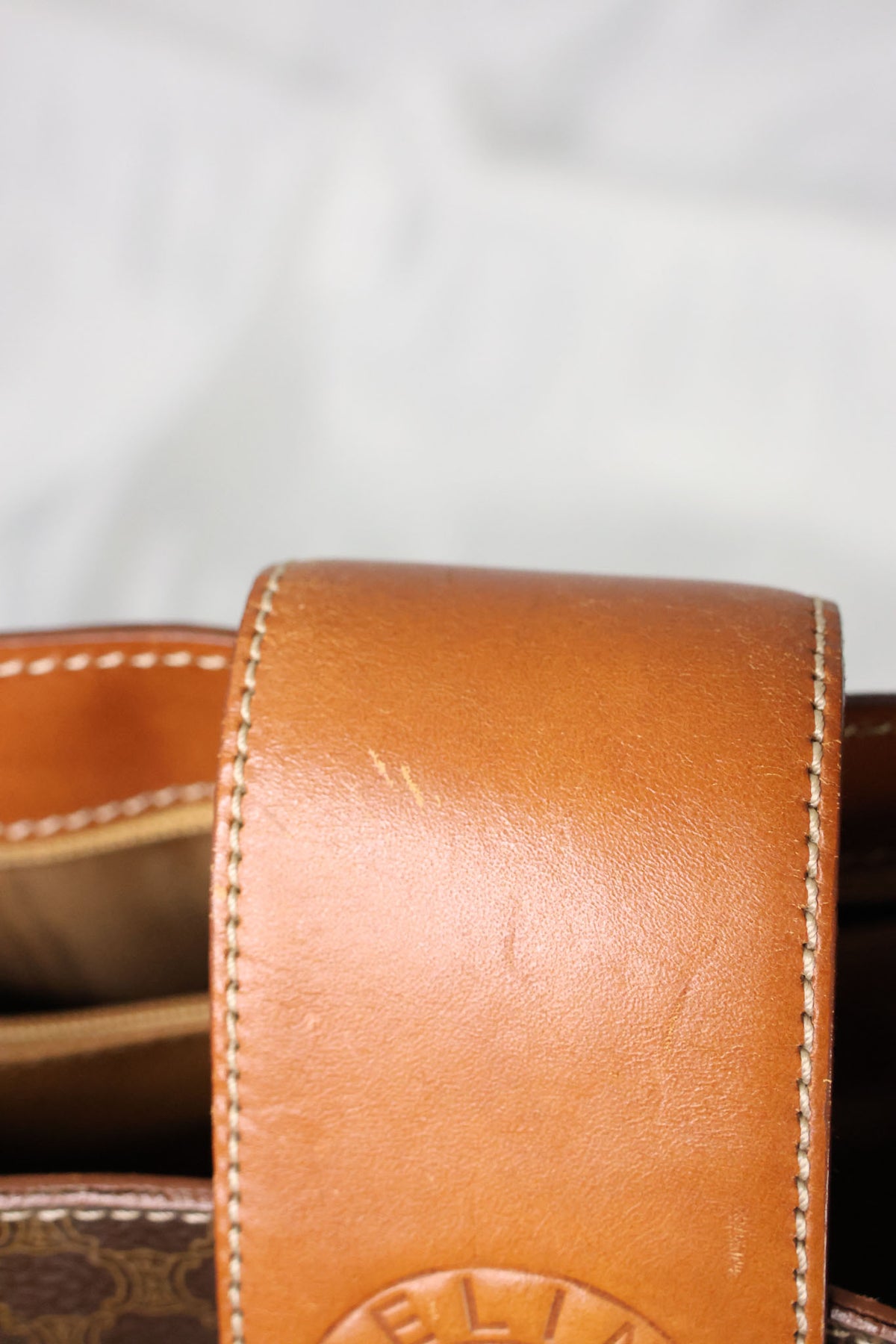 Celine Macadam One shoulder Brown Bag