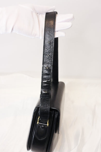 Celine Box Calf Leather with Carriage Hardware – Black