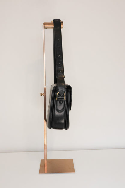Celine Box Calf Leather with Carriage Hardware – Black