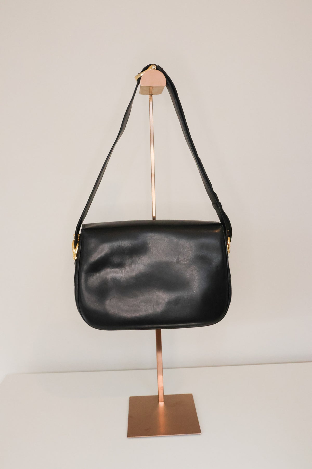 Celine Box Calf Leather with Carriage Hardware – Black