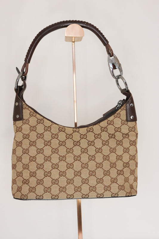 Gucci Ring Handle Zip Hobo One Shoulder bag