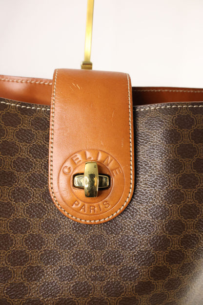 Celine Macadam One shoulder Brown Bag