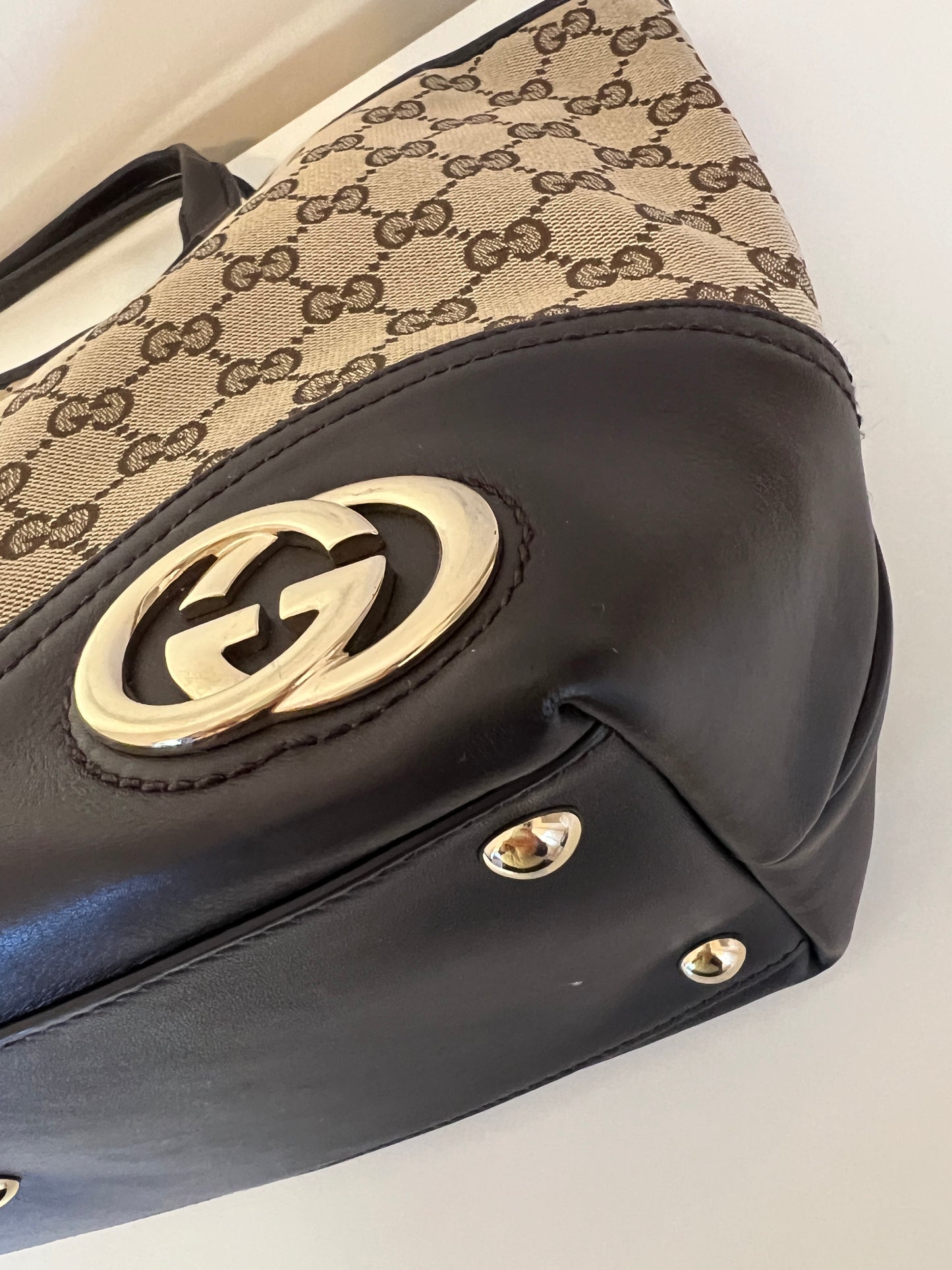 Gucci GG Canvas & Leather Tote bag