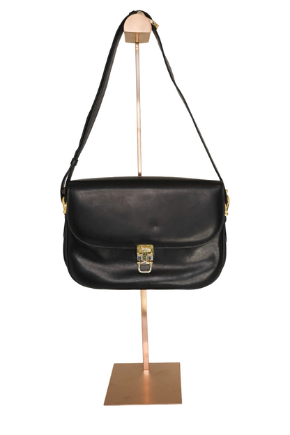 Celine Box Calf Leather with Carriage Hardware – Black