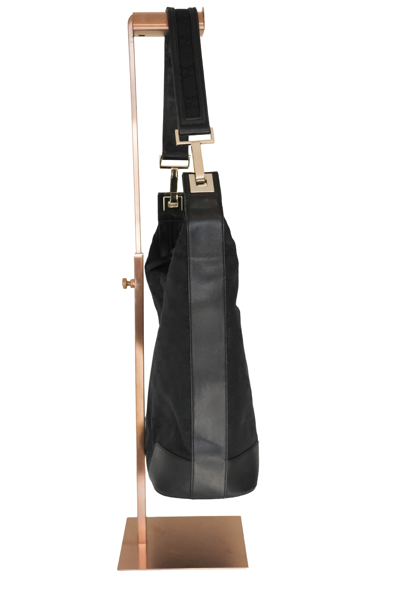 Gucci GG Canvas One-Shoulder Bag – Black
