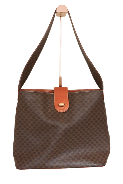 Celine Macadam One shoulder Brown Bag
